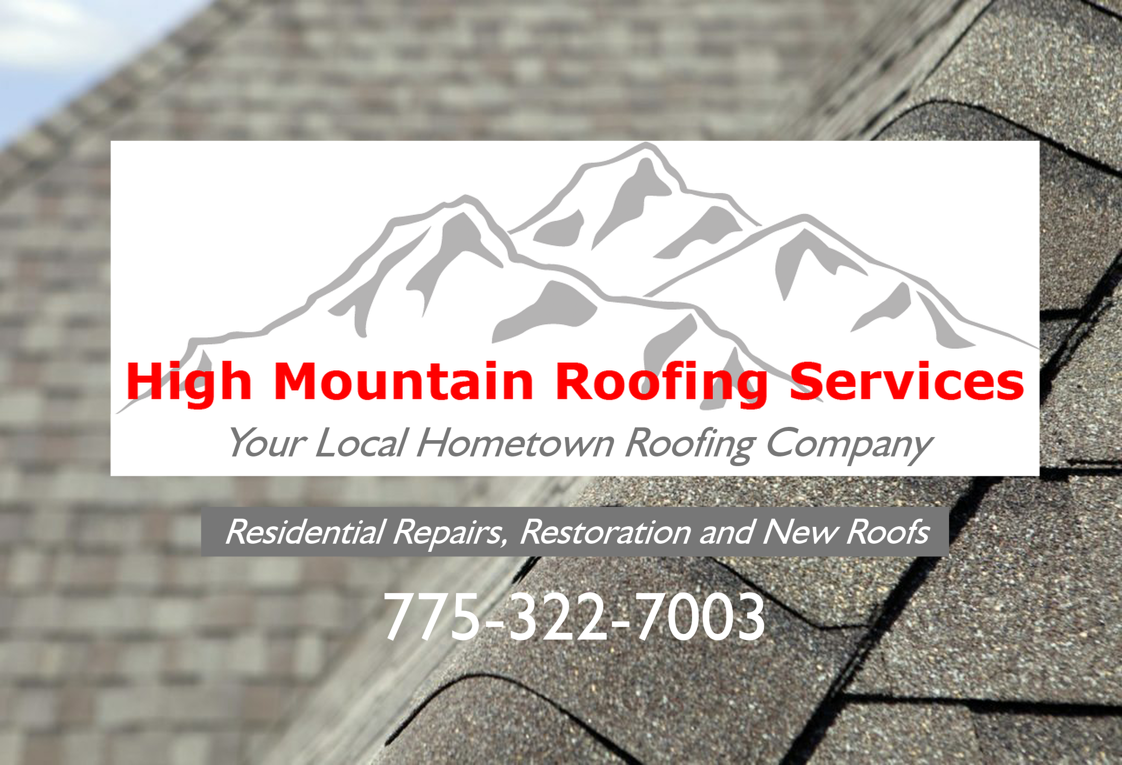 roofing tiles with company logo overlayed